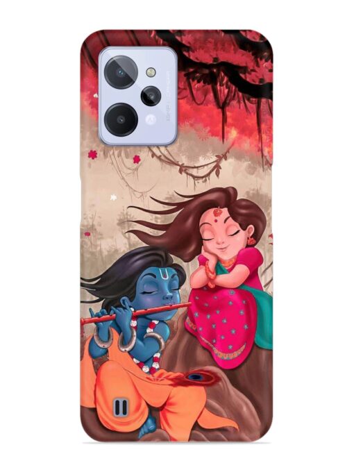 Radhe Krishna Water Art Snap Case for Realme C31 Zapvi