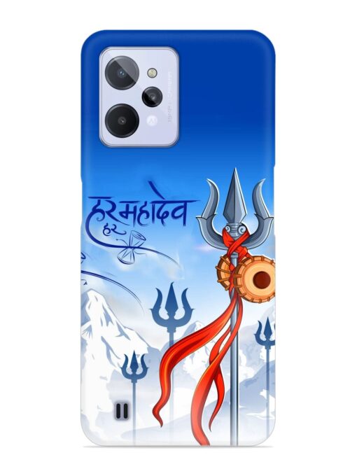 Har Har Mahadev Trishul Snap Case for Realme C31 Zapvi