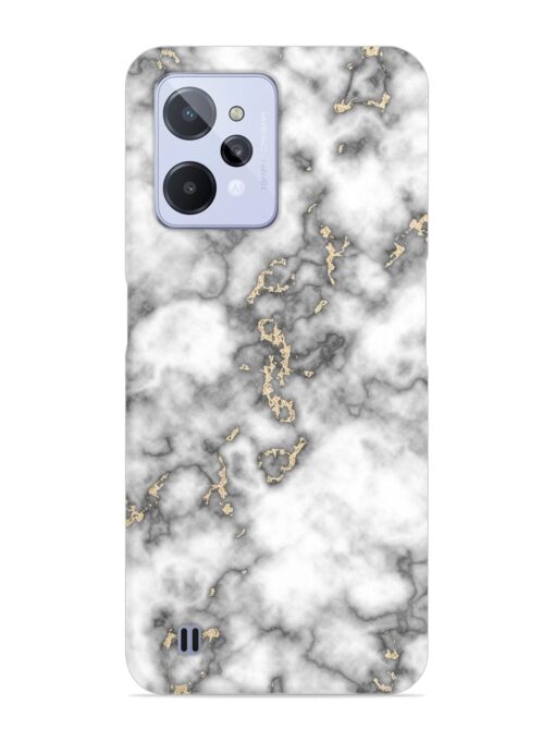 Gray And Gold Marble Snap Case for Realme C31