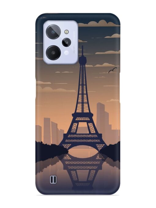 France Paris Eiffel Tower Gradient Snap Case for Realme C31 Zapvi