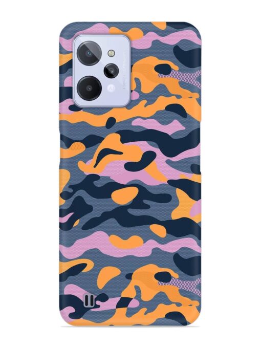 Camouflage Army Military English Orange Art Snap Case for Realme C31 Zapvi