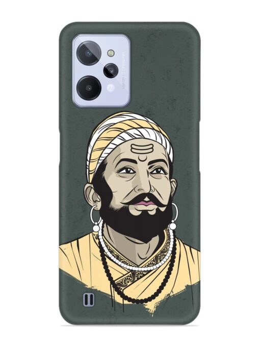 Shivaji Maharaj Vector Art Snap Case for Realme C31 Zapvi