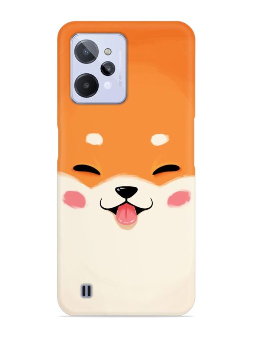 Cute Dog Face Vector Snap Case for Realme C31