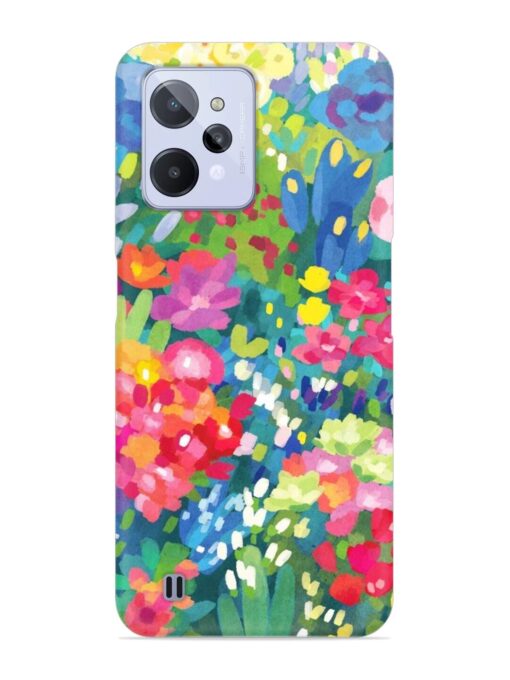 Watercolor Flower Art Snap Case for Realme C31