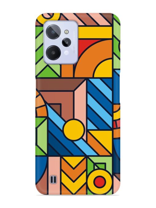 Colorful Geometric Snap Case for Realme C31 Zapvi