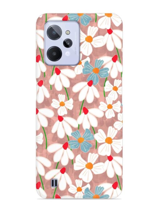 Abstract Petal Flowers Snap Case for Realme C31