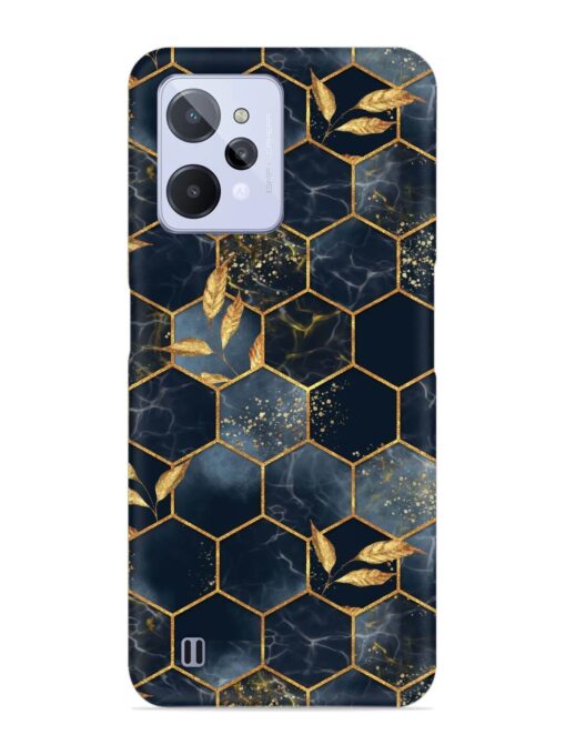 Marble Hexagon Seamless Snap Case for Realme C31 Zapvi