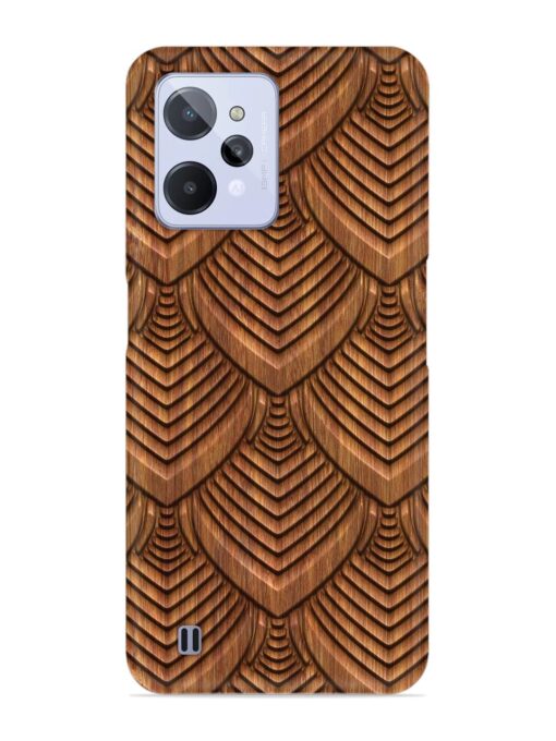 Carved Pattern On Snap Case for Realme C31