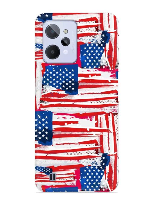 Usa Flag Seamless Snap Case for Realme C31 Zapvi