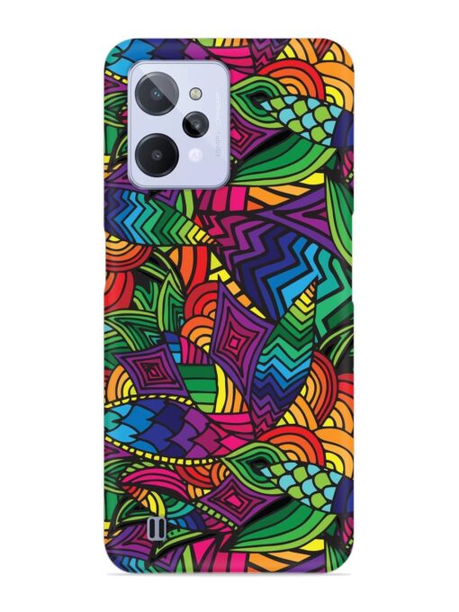 Abstract Multicolor Seamless Snap Case for Realme C31 Zapvi