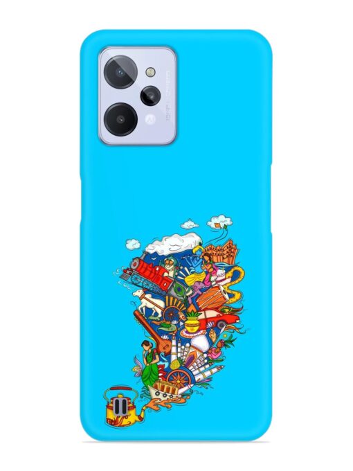 Vector Design Indian Snap Case for Realme C31 Zapvi