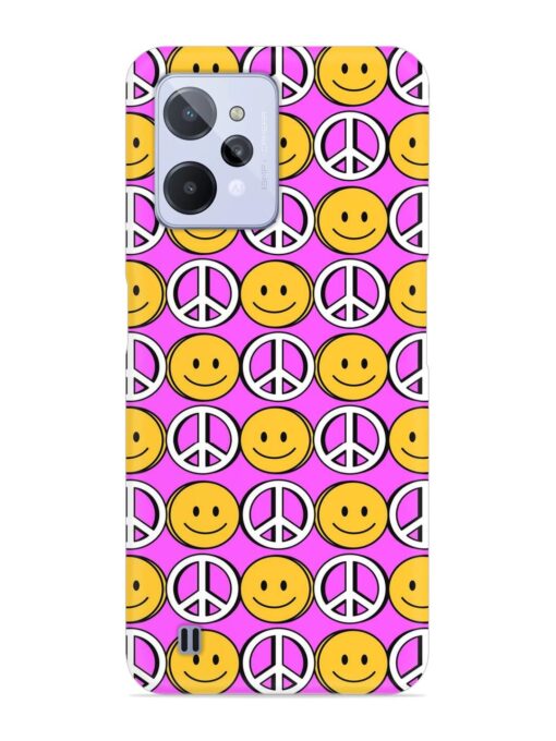 Smiley Face Peace Snap Case for Realme C31 Zapvi