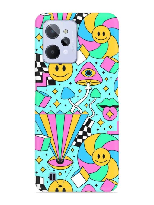 Trippy Rainbow 60S Snap Case for Realme C31 Zapvi