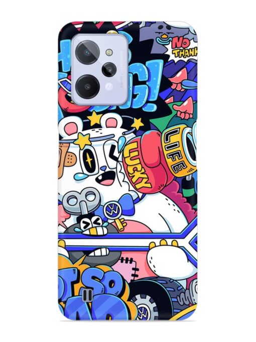 Universal Doodle Snap Case for Realme C31 Zapvi