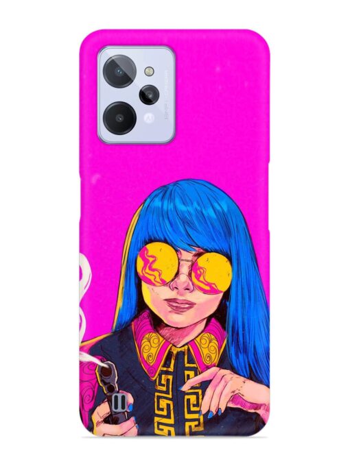 Aesthetic Anime Girl Snap Case for Realme C31