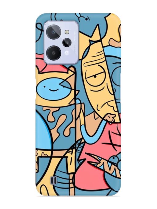 Silly Face Doodle Snap Case for Realme C31