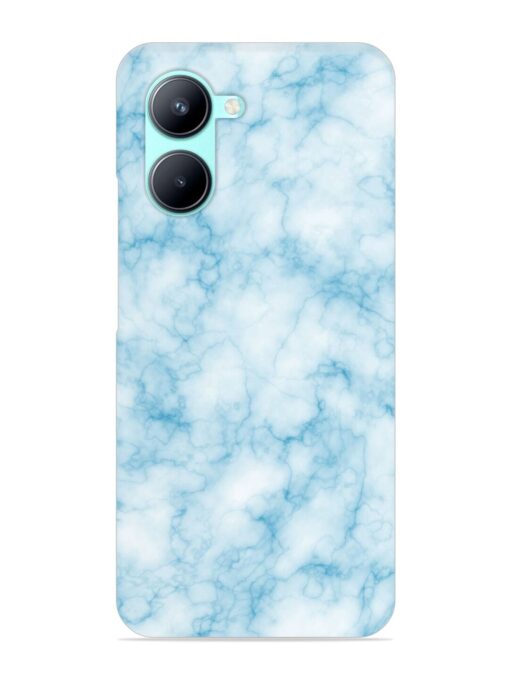 Blue White Natural Marble Snap Case for Realme C33