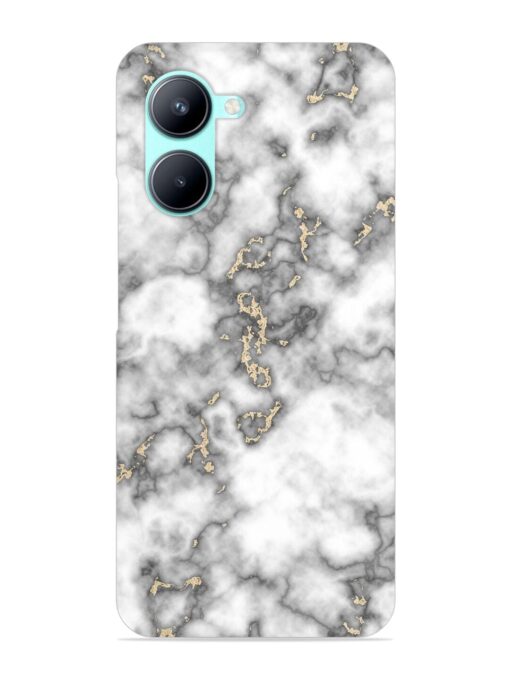 Gray And Gold Marble Snap Case for Realme C33 Zapvi