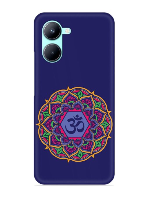 Om Mandala Art Blue Snap Case for Realme C33