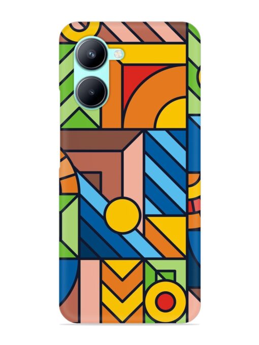 Colorful Geometric Snap Case for Realme C33 Zapvi