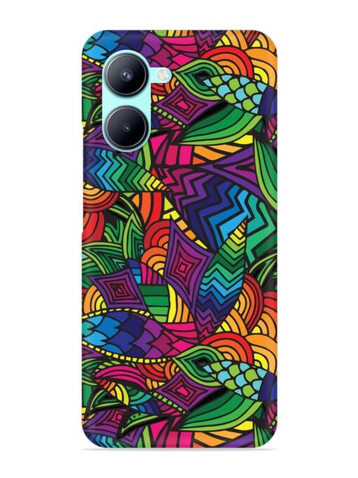 Abstract Multicolor Seamless Snap Case for Realme C33 Zapvi