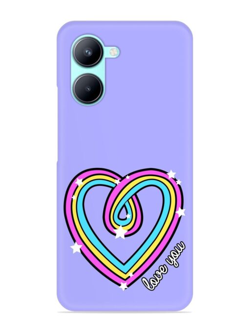 Colorful Rainbow Heart Snap Case for Realme C33