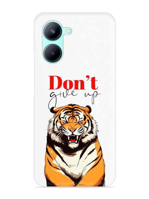 Don'T Give Up Tiger Art Snap Case for Realme C33 Zapvi