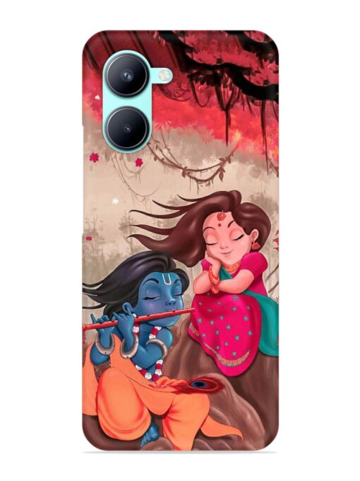 Radhe Krishna Water Art Snap Case for Realme C33 (2023) Zapvi