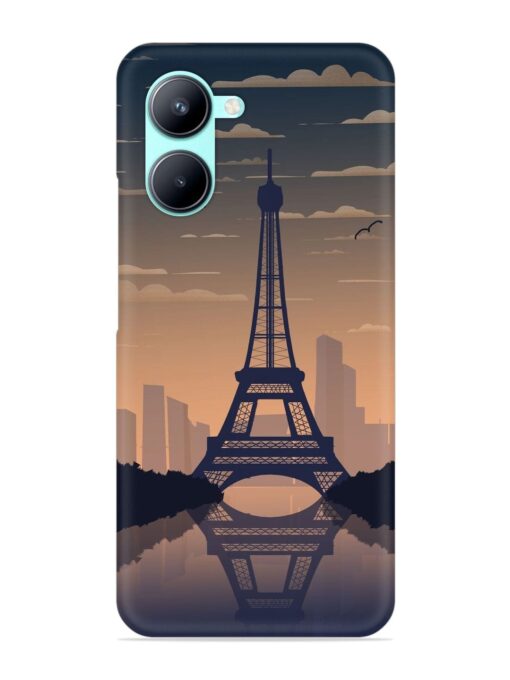 France Paris Eiffel Tower Gradient Snap Case for Realme C33 (2023) Zapvi