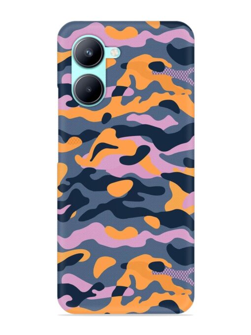 Camouflage Army Military English Orange Art Snap Case for Realme C33 (2023) Zapvi