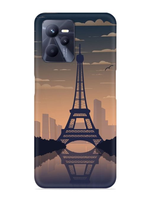 France Paris Eiffel Tower Gradient Snap Case for Realme C35 Zapvi