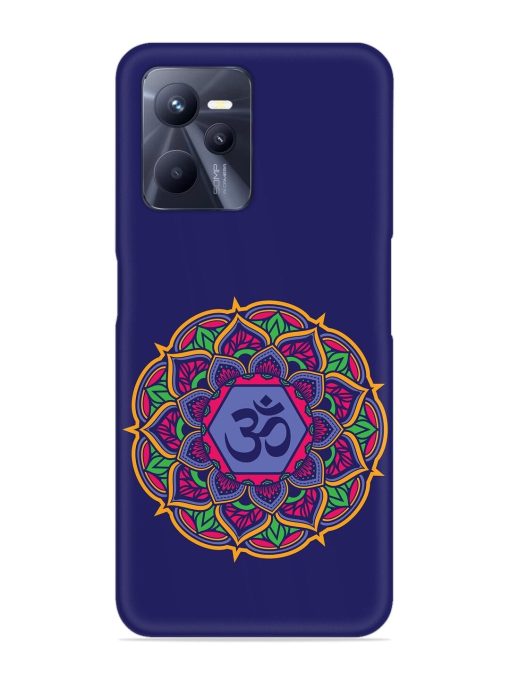 Om Mandala Art Blue Snap Case for Realme C35 Zapvi