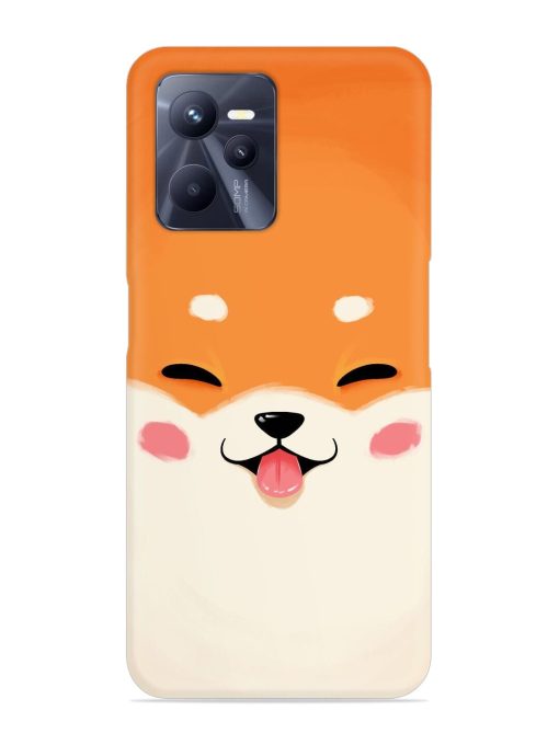 Cute Dog Face Vector Snap Case for Realme C35