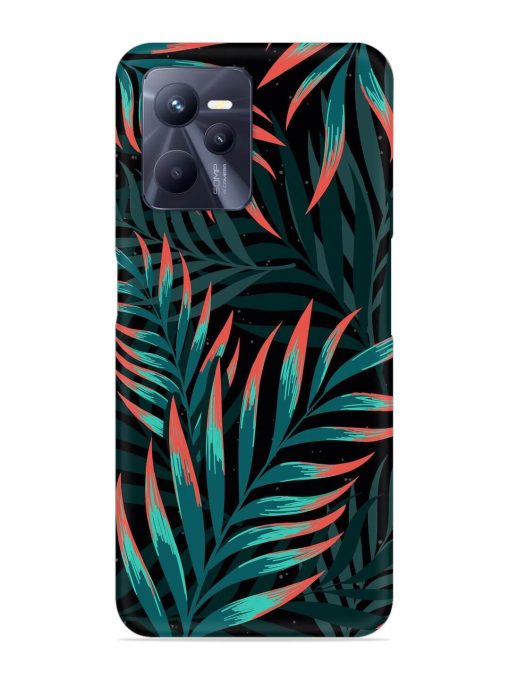 Green Leaf Art Snap Case for Realme C35 Zapvi