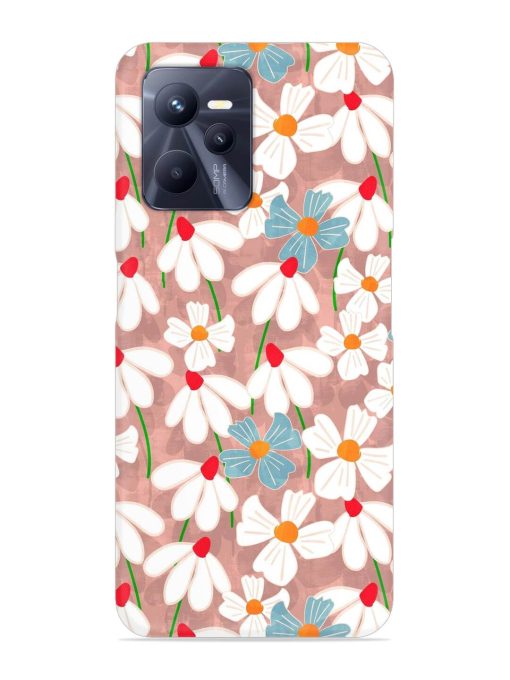 Abstract Petal Flowers Snap Case for Realme C35