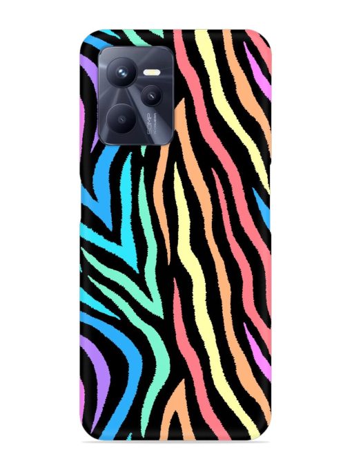 Colorful Abstract Zebra Snap Case for Realme C35