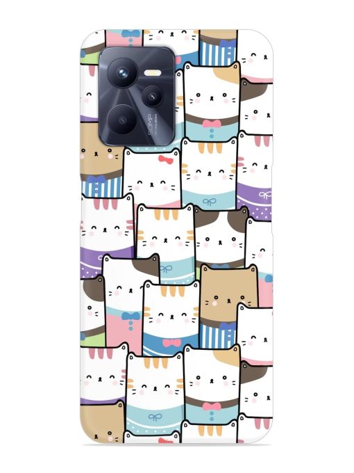 Cute Adorable Cat Snap Case for Realme C35 Zapvi