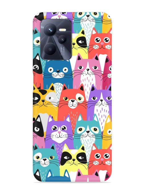 Funny Cartoon Cats Snap Case for Realme C35