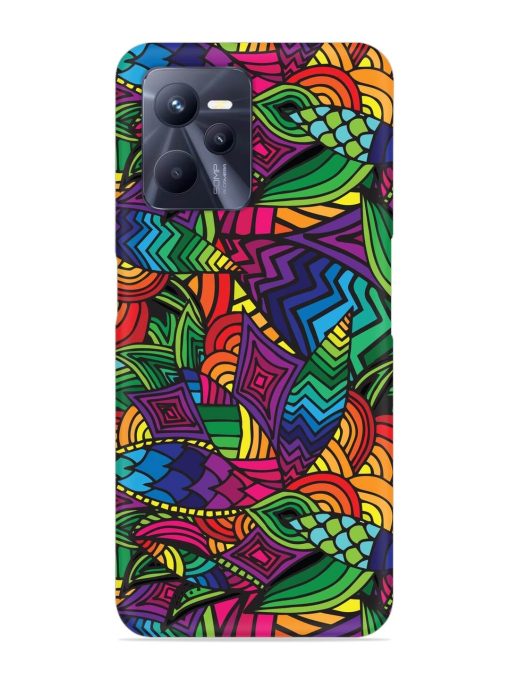 Abstract Multicolor Seamless Snap Case for Realme C35 Zapvi