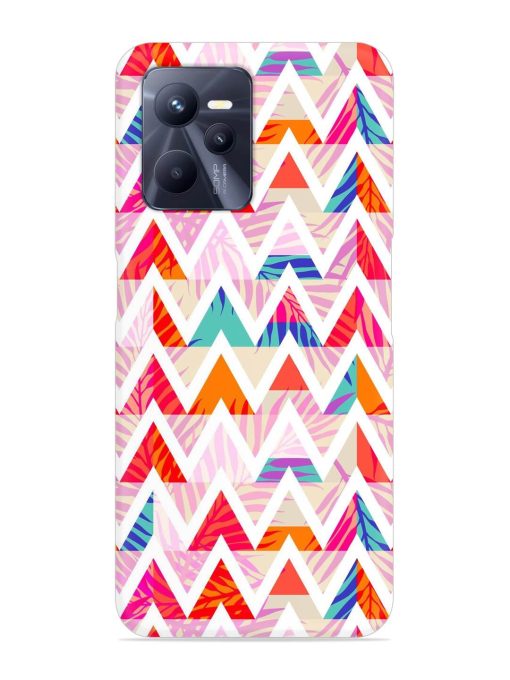 Abstract Triangle Background Snap Case for Realme C35 Zapvi