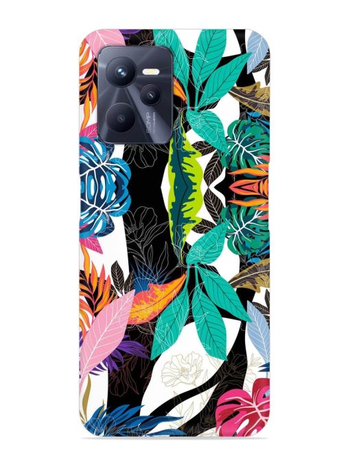 Floral Pattern Bright Snap Case for Realme C35