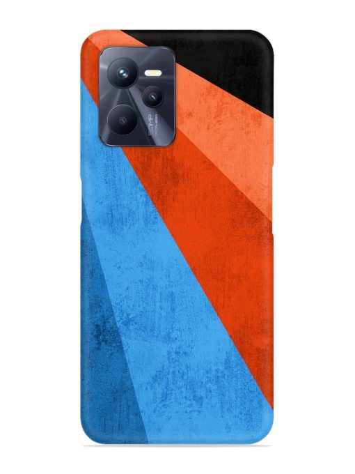 Modern Matte Abstract Snap Case for Realme C35 Zapvi