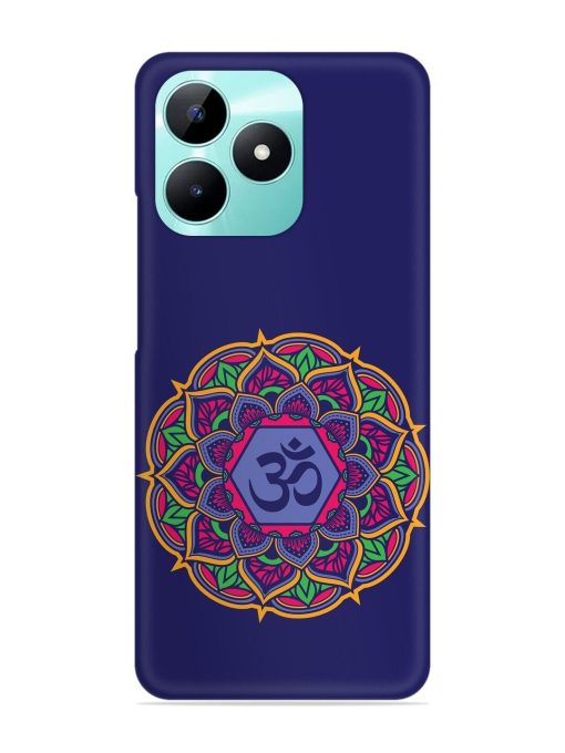 Om Mandala Art Blue Snap Case for Realme C51