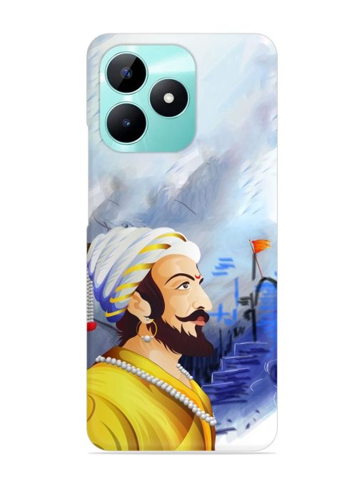 Shivaji Maharaj Color Paint Art Snap Case for Realme C51