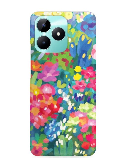 Watercolor Flower Art Snap Case for Realme C51