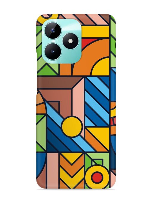 Colorful Geometric Snap Case for Realme C51