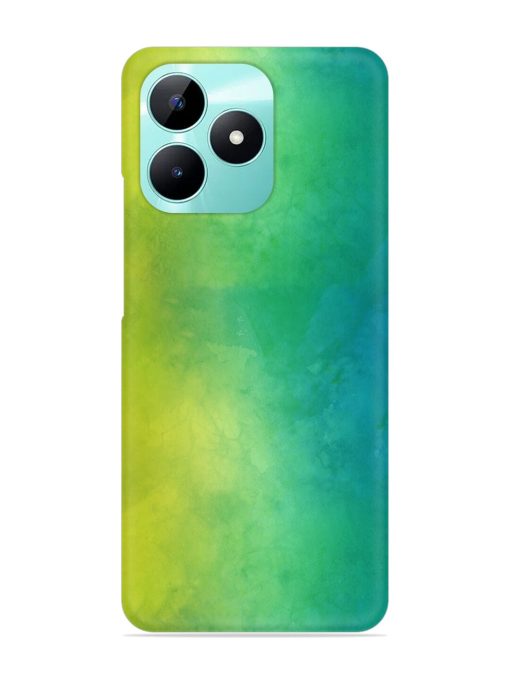 Yellow Green Gradient Snap Case for Realme C51 Zapvi