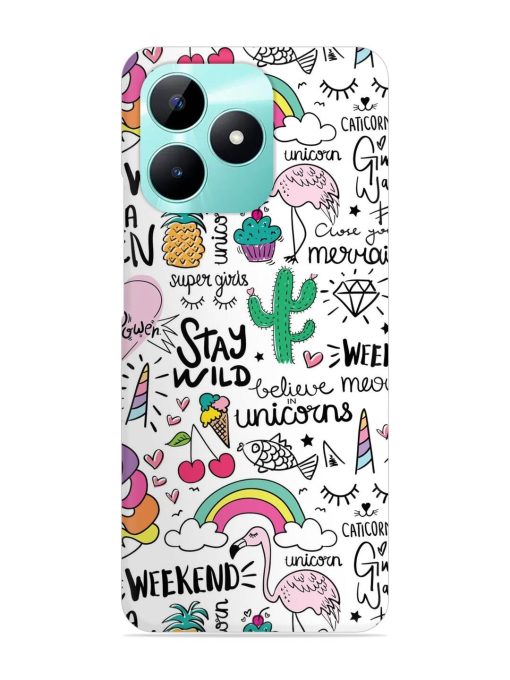 Unicorn Ice Cream Snap Case for Realme C51