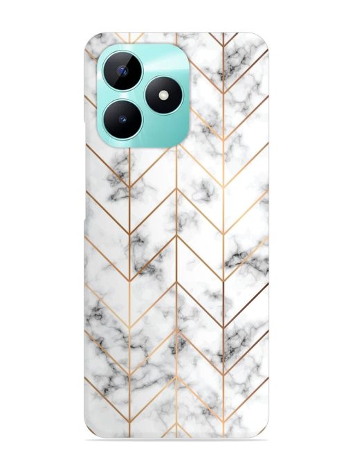 Vector Marble Texture Snap Case for Realme C51 Zapvi