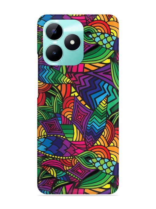 Abstract Multicolor Seamless Snap Case for Realme C51